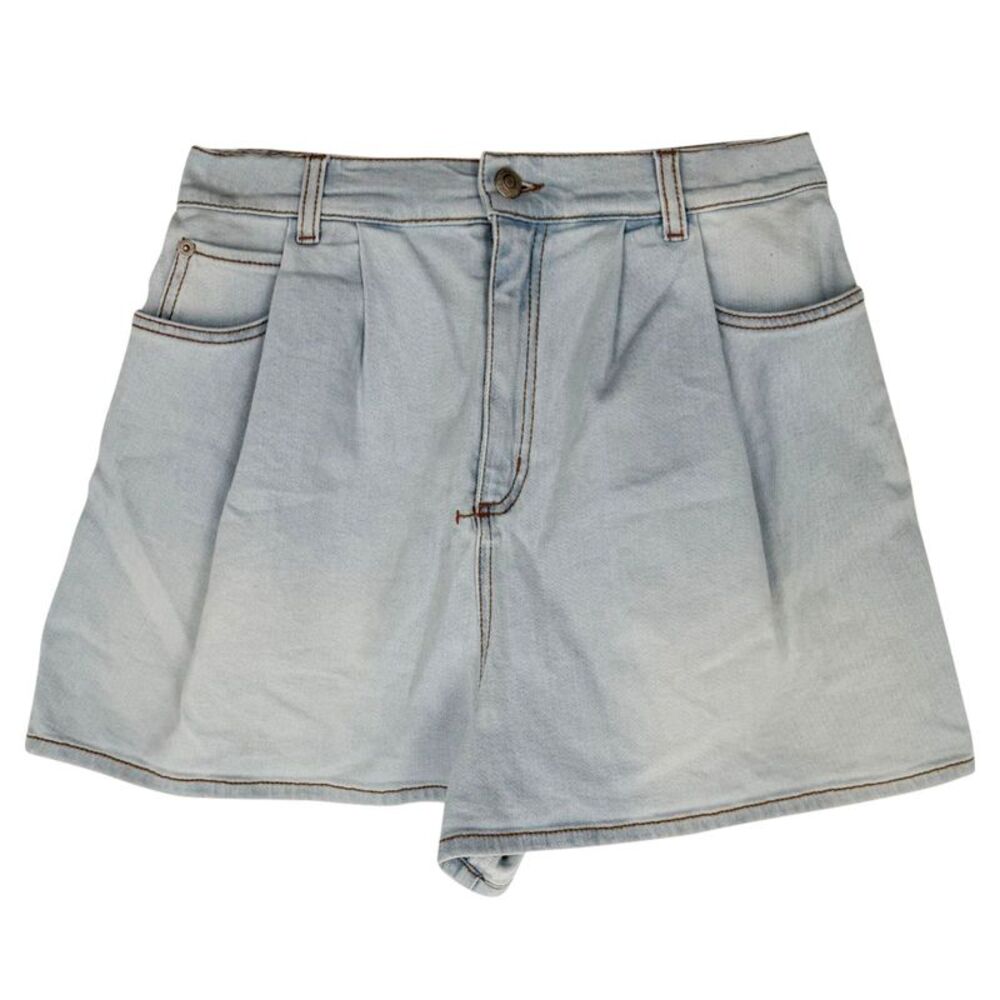 Alexander Mcqueen Mini Denim Shorts in Blue Cotton